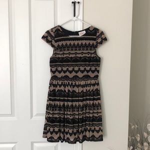 Black Cap sleeve dress